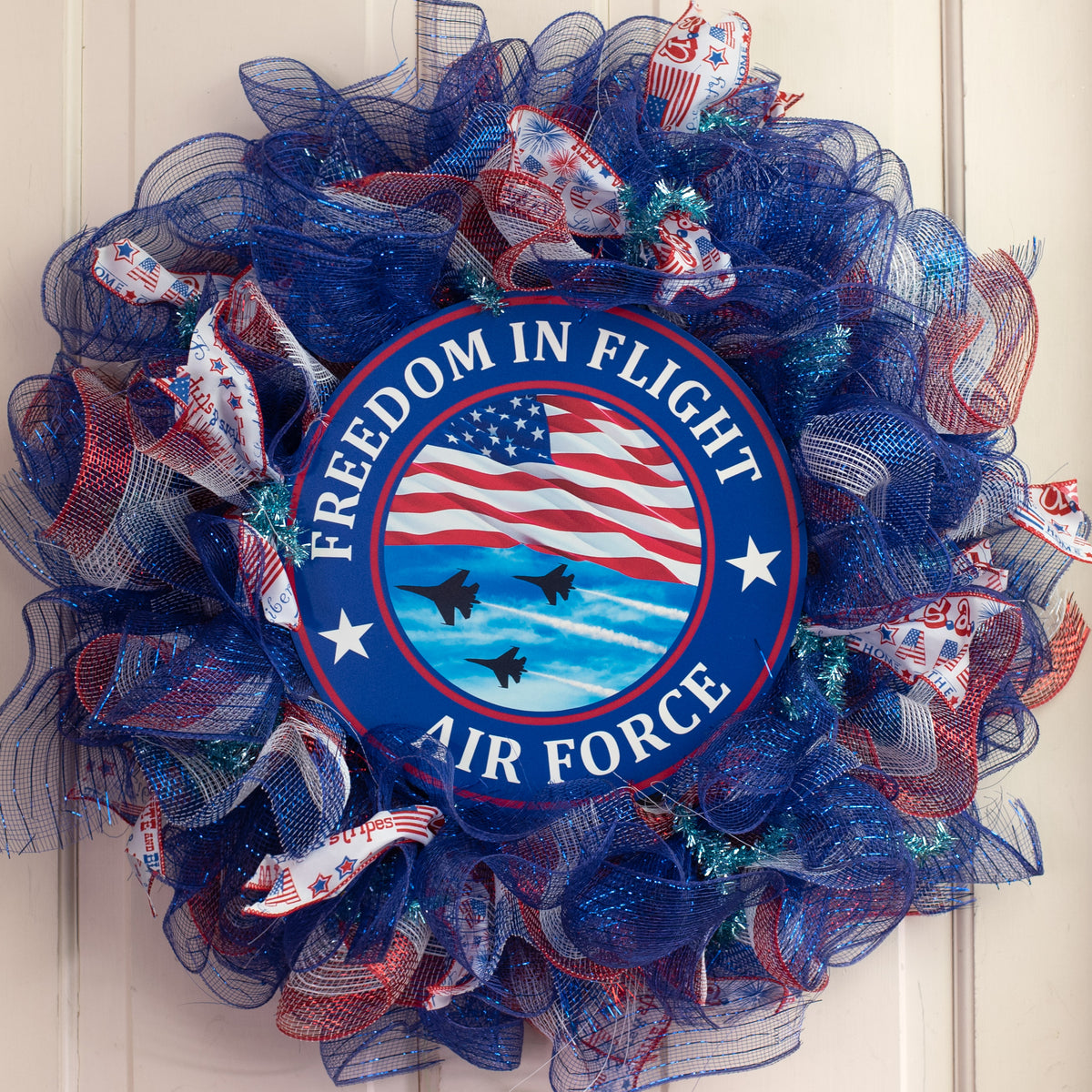 12" Metal Sign: Air Force Lifestyle Photo