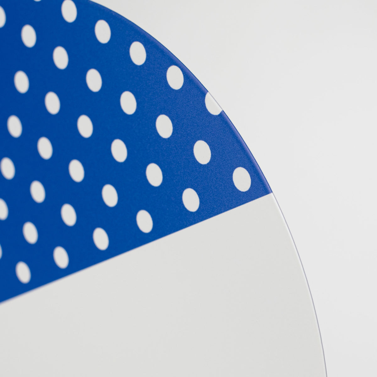 12" Metal Sign: Blue With Polka Dots & Blank Sign to Personalize detail photo 3