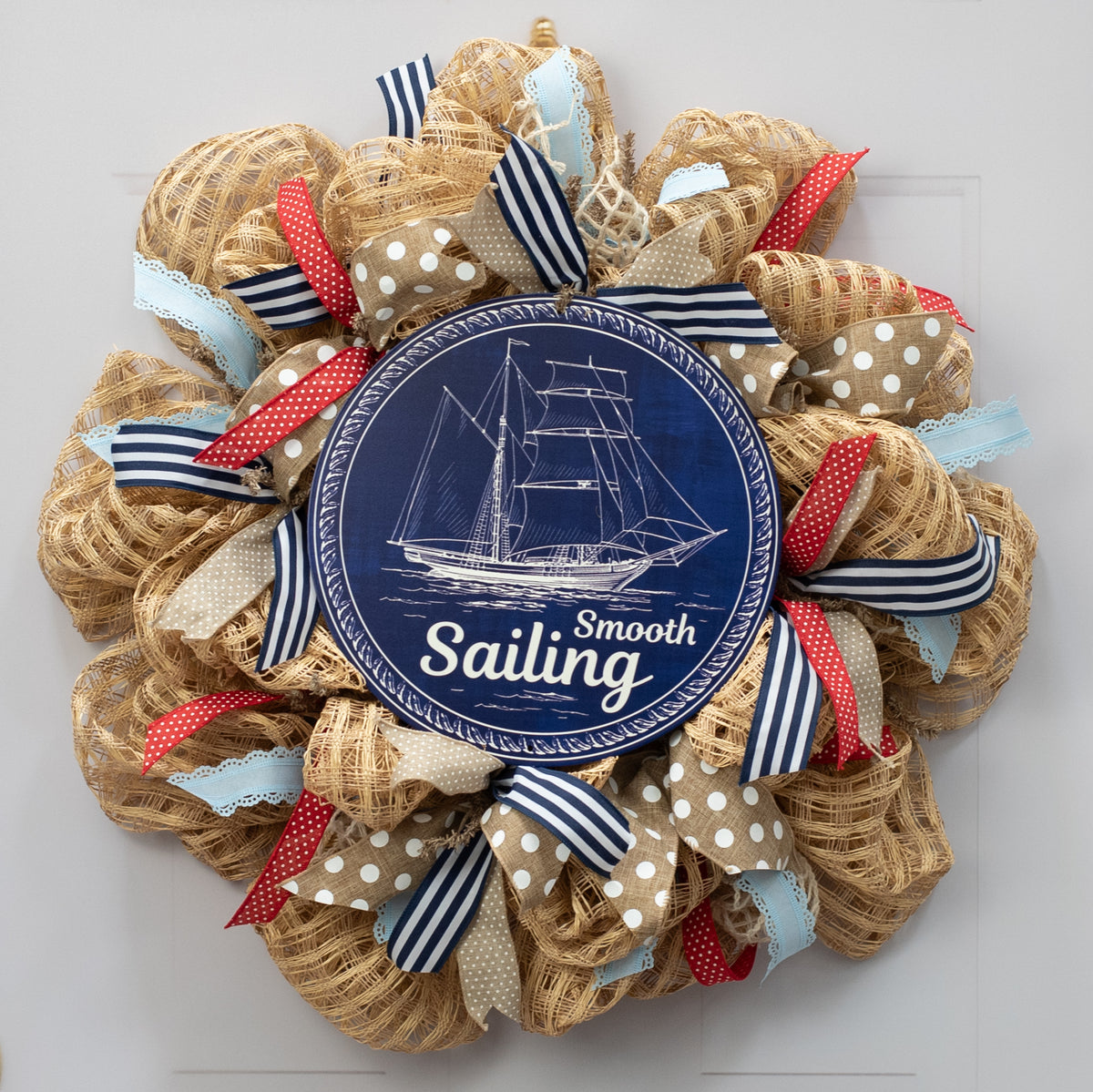 12" Metal Sign: Smooth Sailing Sailboat Lifestyle Photo