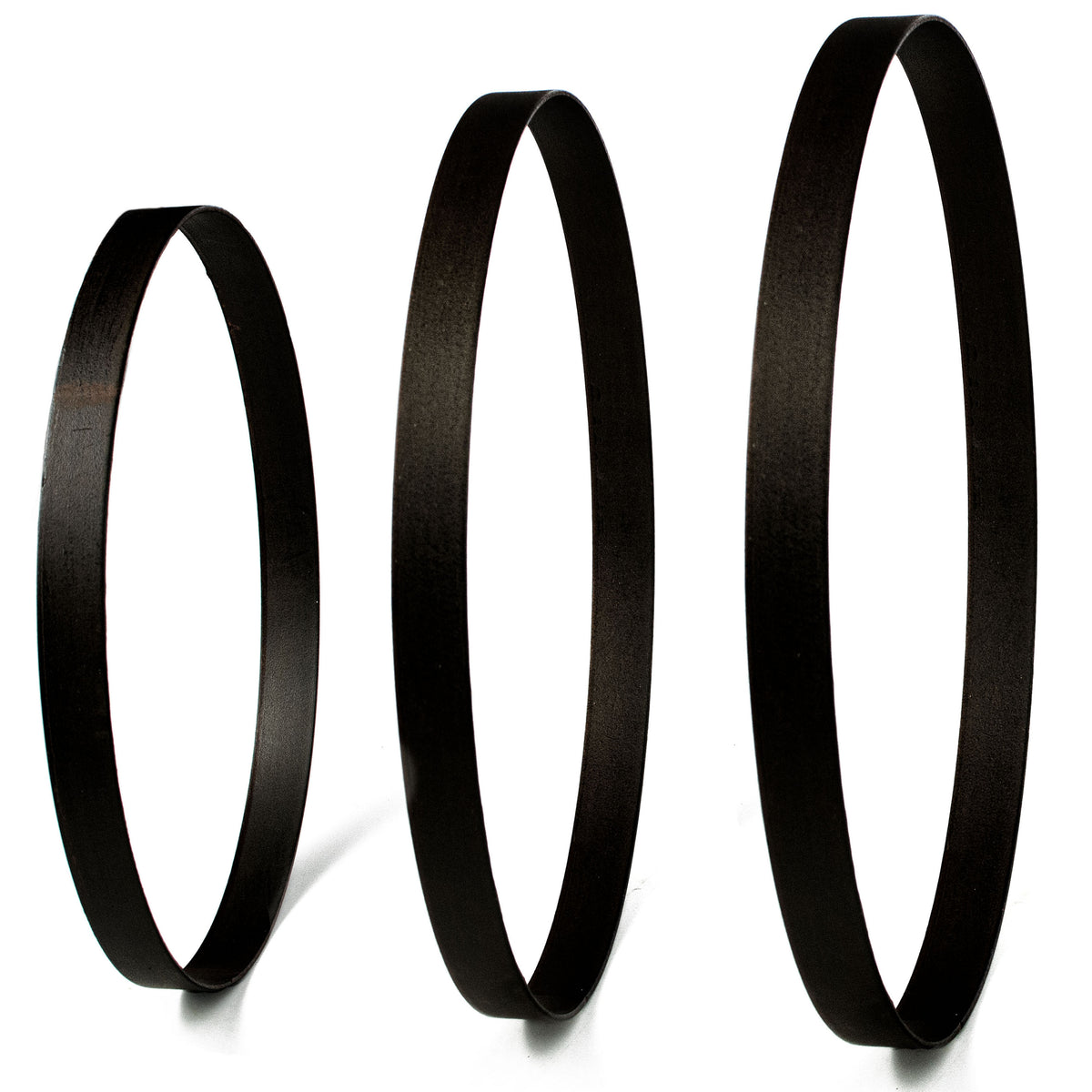15.75-17.75" Metal Wreath Ring: Matte Black (Set of 3) Item Number: MD068502