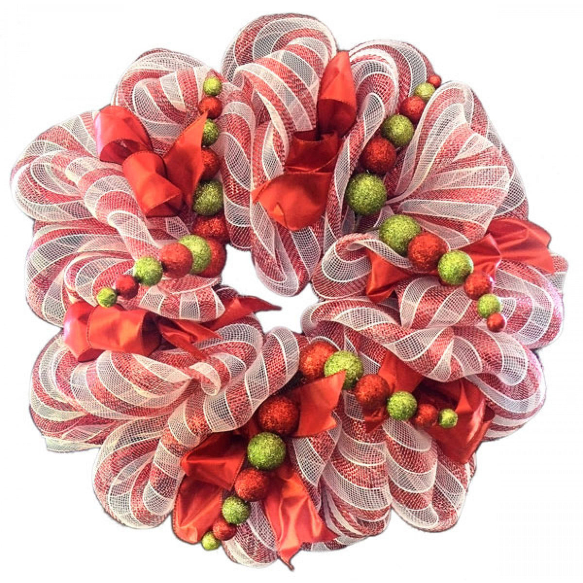 24" Metallic Ball Spray: Red & Lime Green detail photo 3