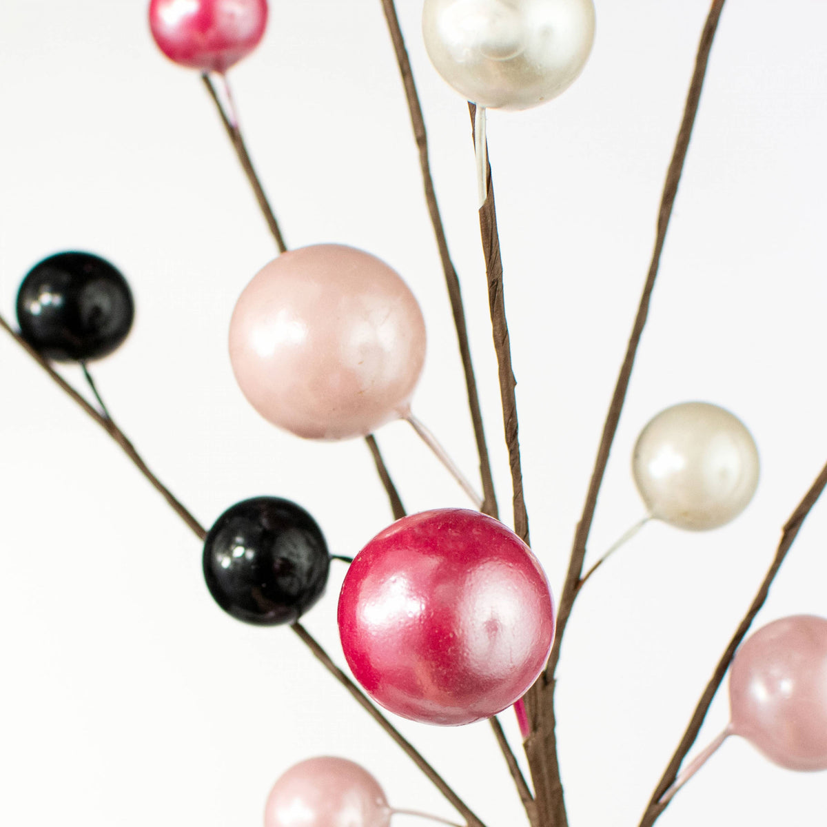 16" Metallic Balls Spray: Black, Pink, White & Fuchsia Lifestyle Photo