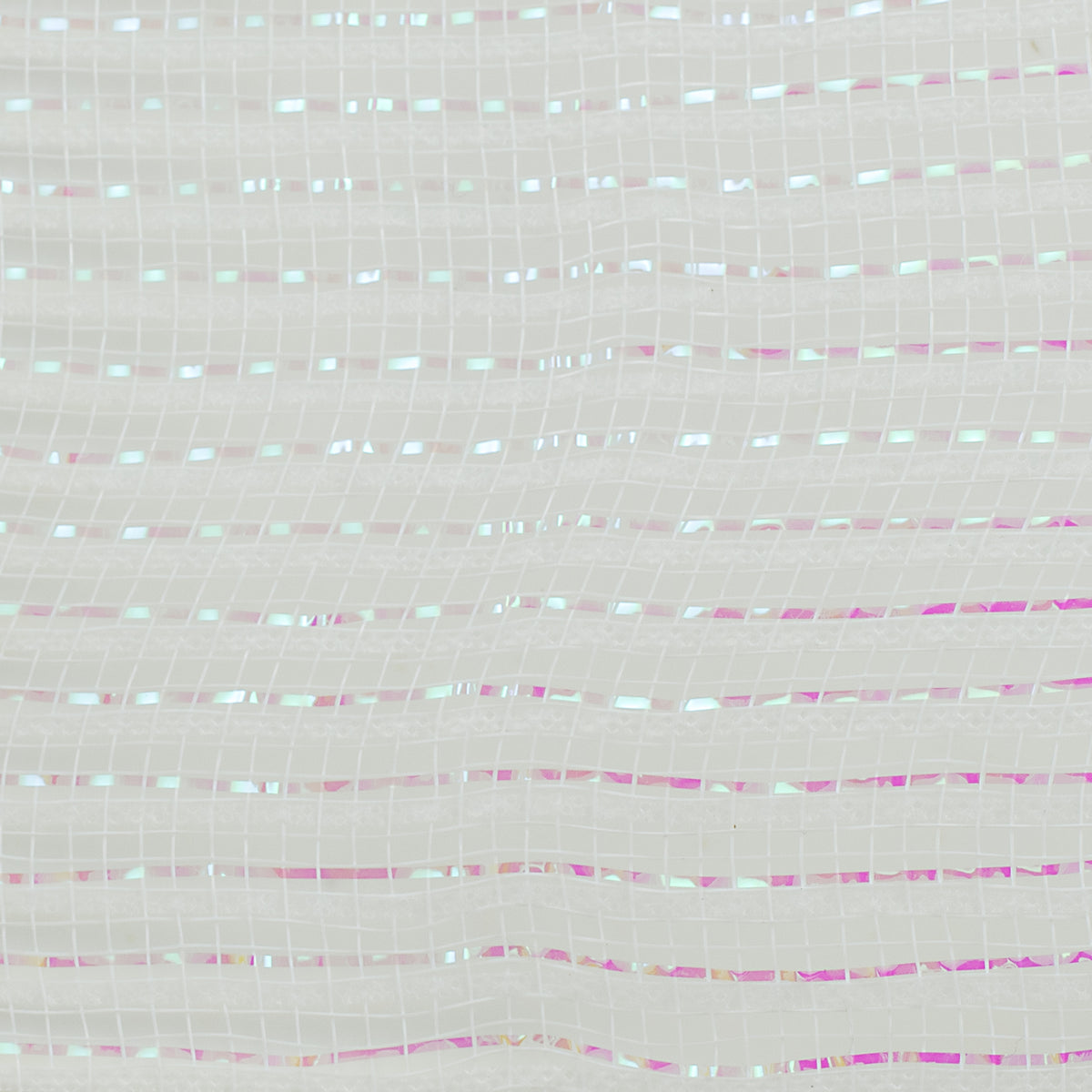 10" Metallic Breeze Mesh: Iridescent White detail photo 3