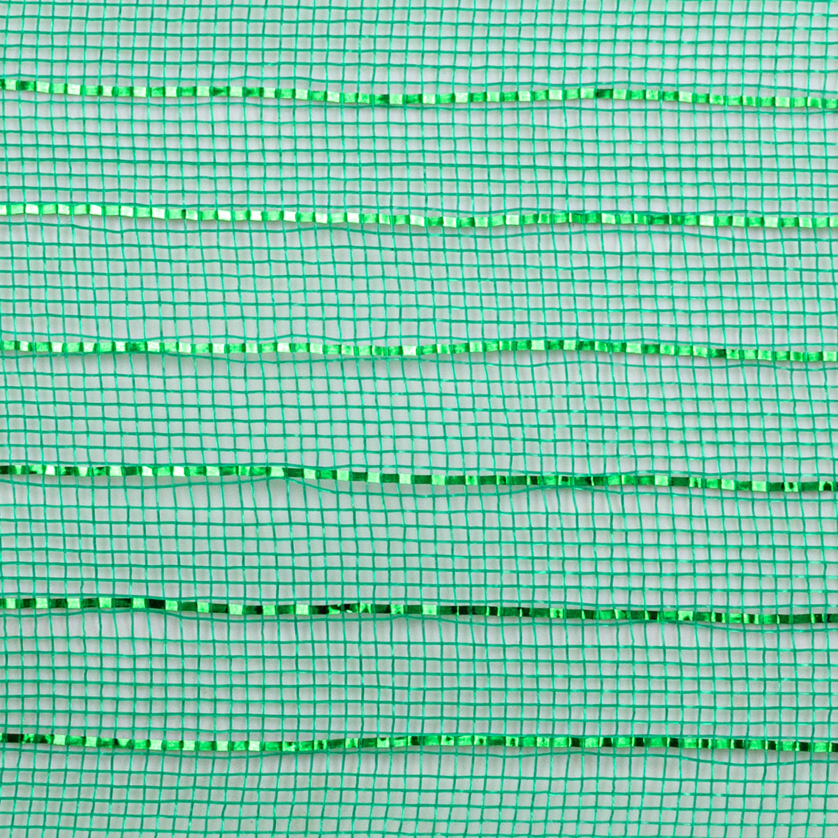 10" Metallic Fine Weave Deco Mesh: Emerald Green detail photo 3