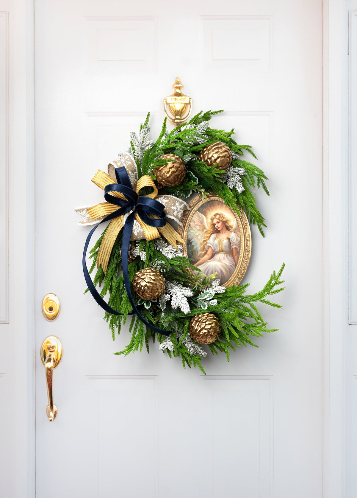 4" Metallic Pinecone Ball Ornament: Antique Gold detail photo 4