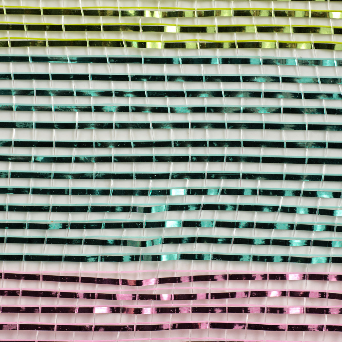 10" Metallic Stripe Mesh: Pastel Easter detail photo 3
