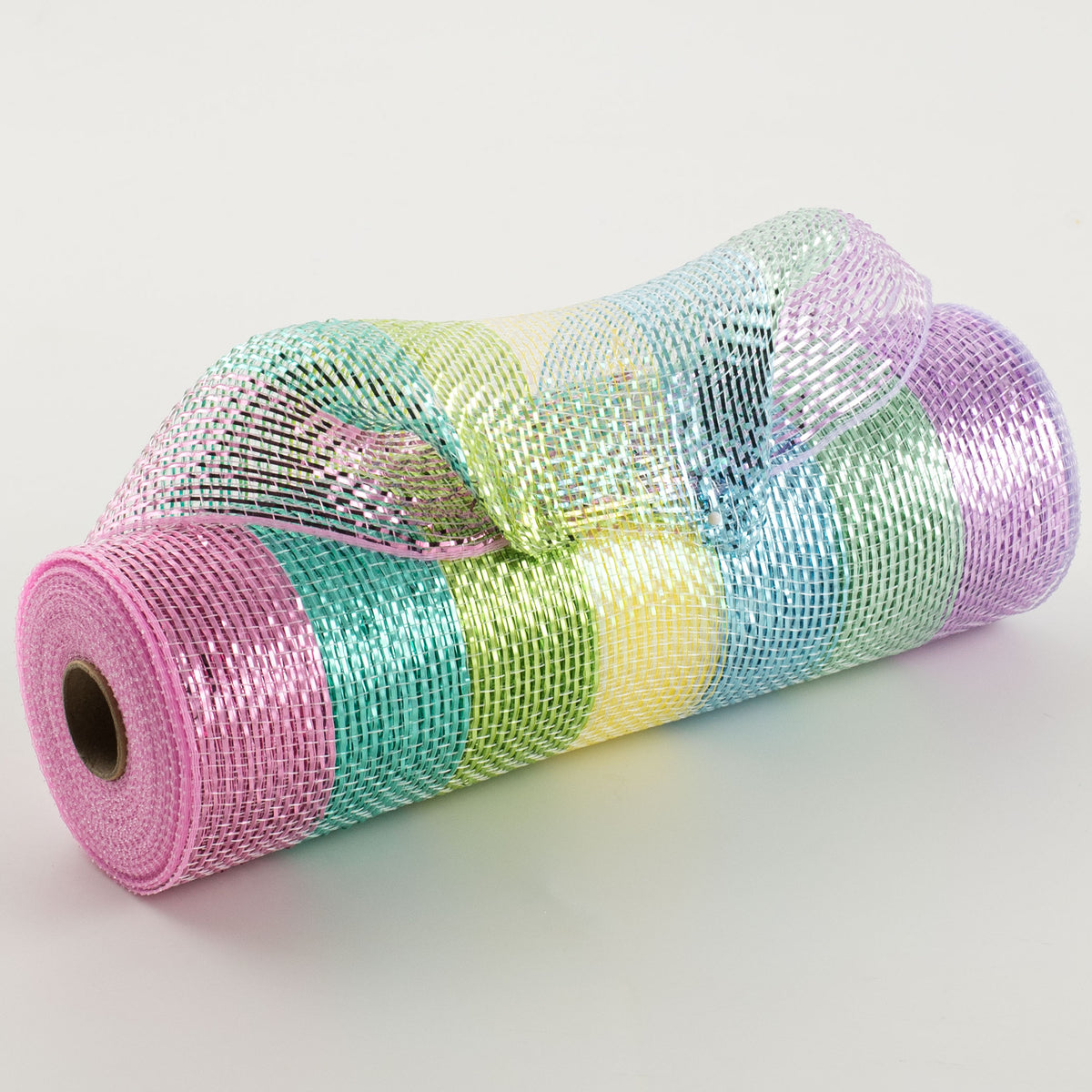10" Metallic Stripe Mesh: Pastel Easter Item Number: 4710631776088