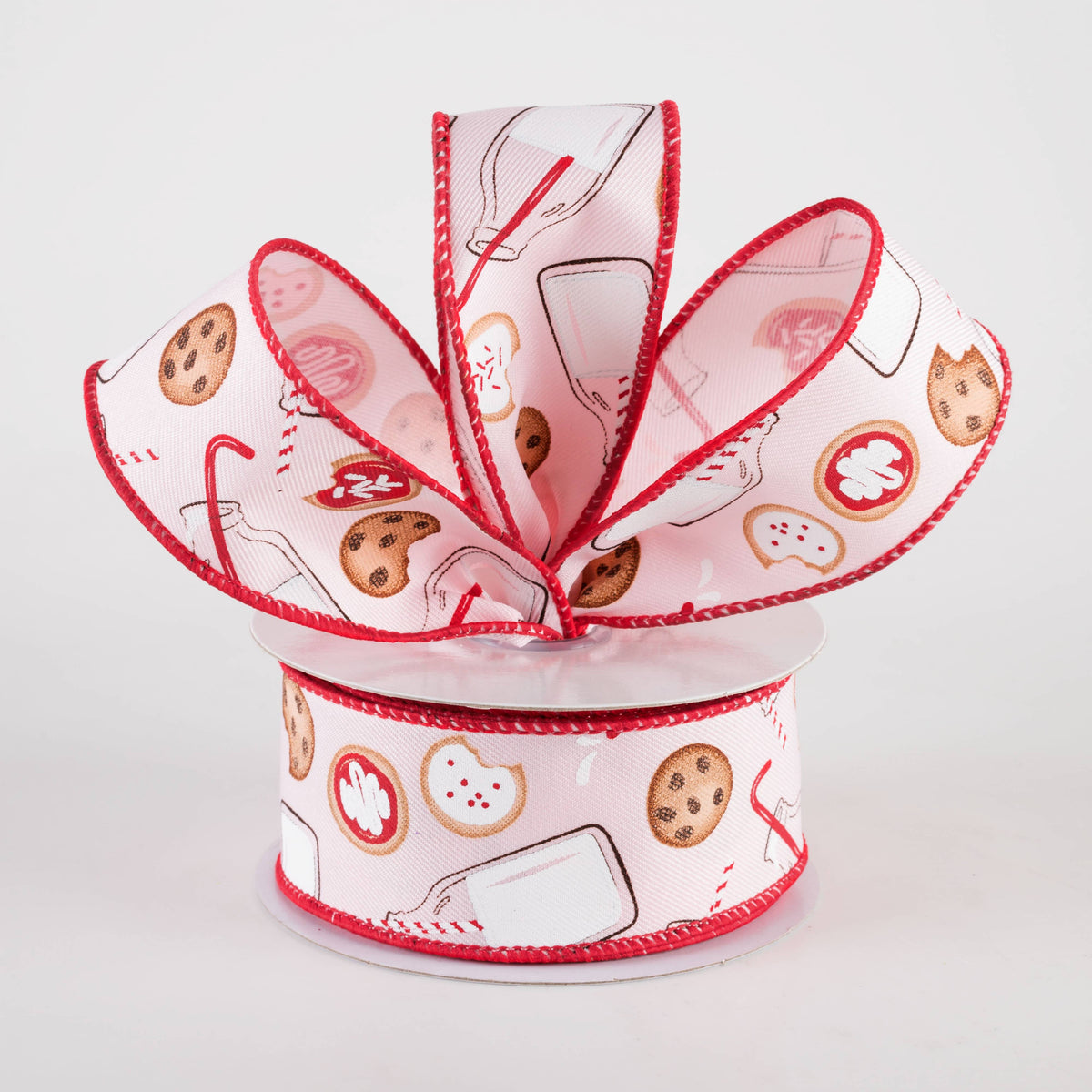 1.5" Milk & Cookies Ribbon: Pale Pink (10 Yards) Lifestyle Photo