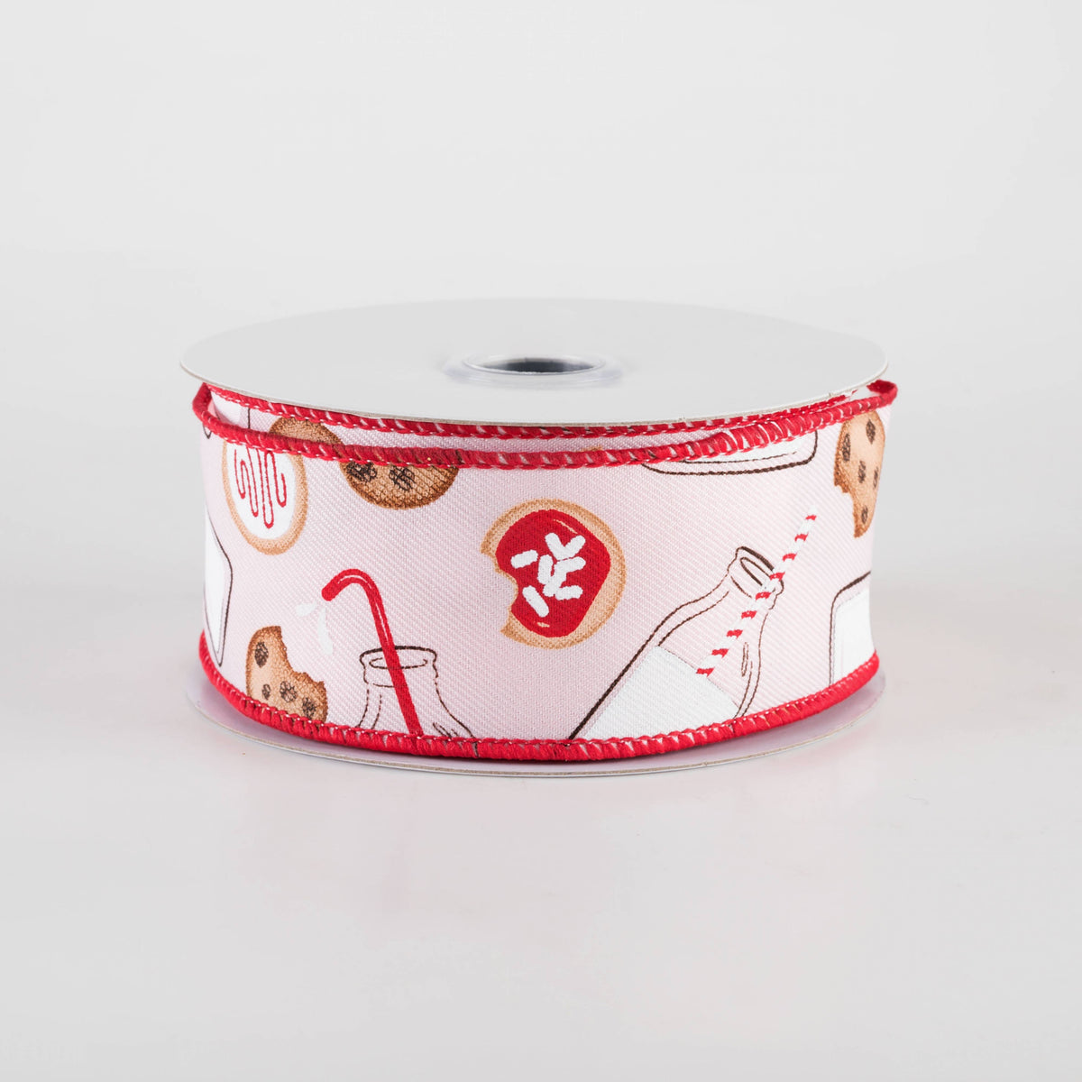 1.5" Milk & Cookies Ribbon: Pale Pink (10 Yards) Item Number: RGF130615