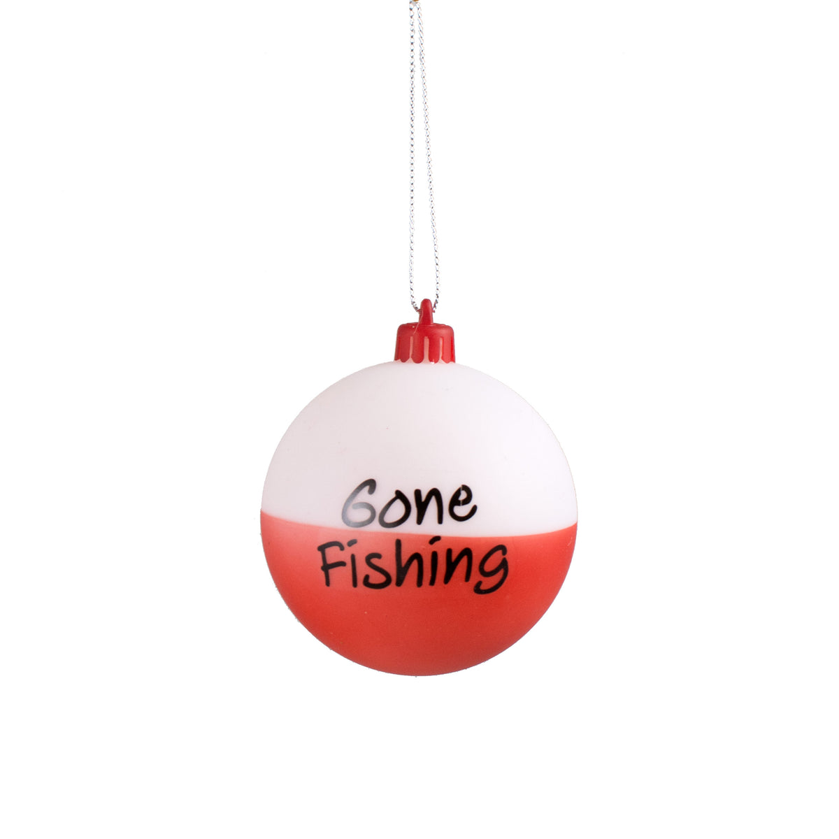 80MM Bobber Ball Ornament: Red & White Item Number: XY8036