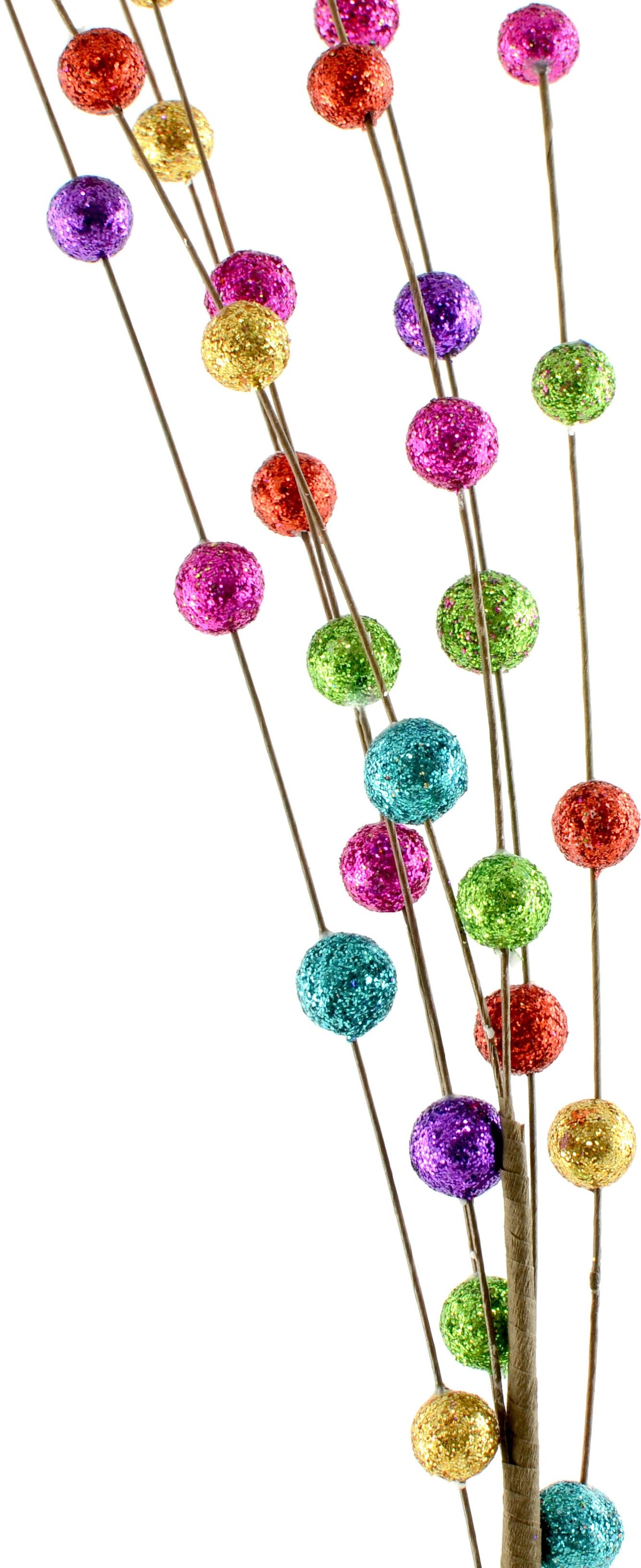 12mm Glitter Ball Spray: Rainbow (27") detail photo 4