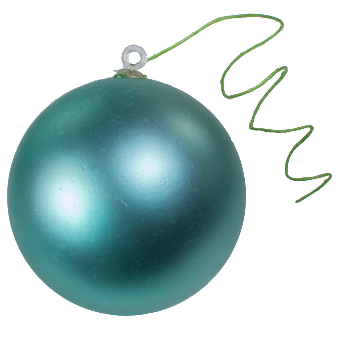 70MM Matte Ball Ornament On Wire: Light Turquoise (12) detail photo 3