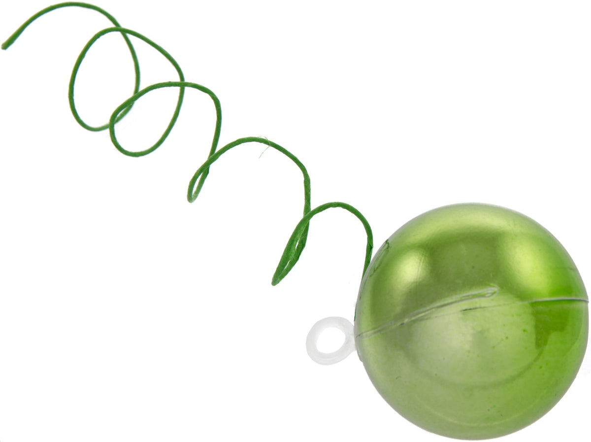 30MM Metallic Ball Ornament On Wire: Lime Green (72) Lifestyle Photo