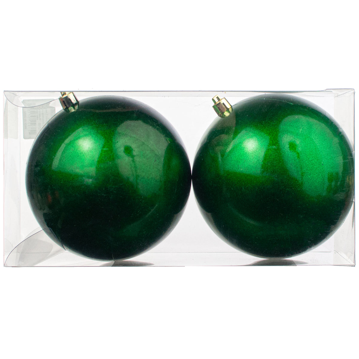 120MM Plastic Ball Ornaments: Candy Apple Green (Set of 2) Item Number: 157133
