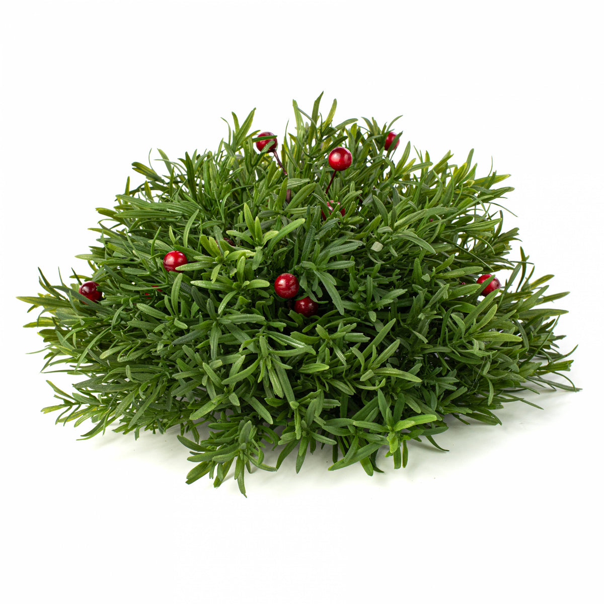 12" Mondo Grass & Berries Half Ball Sphere Item Number: 31818