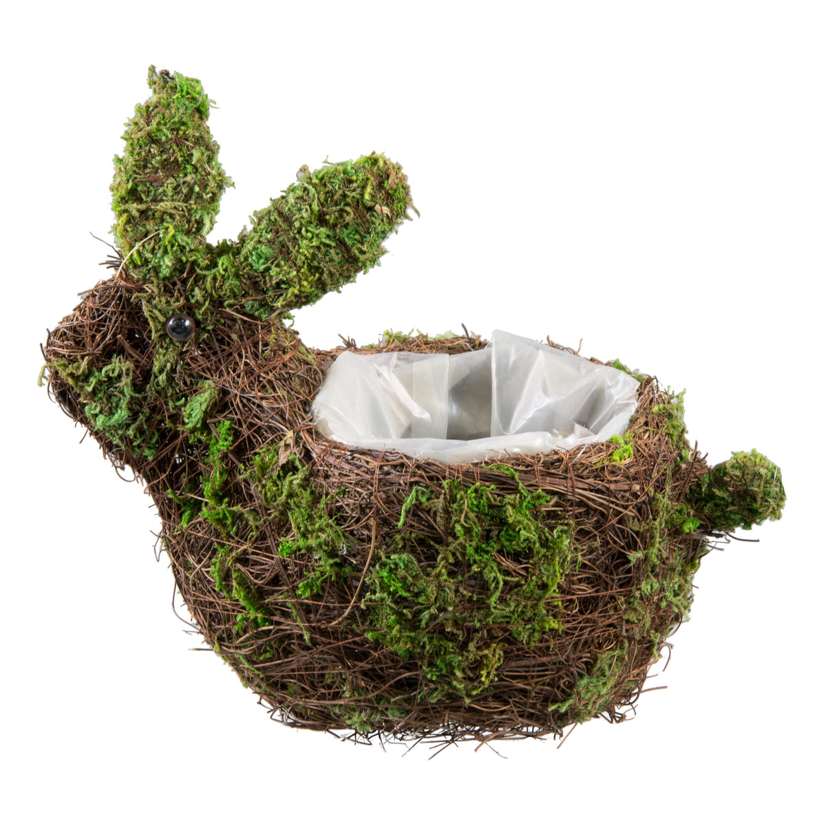 9" Mossy Vine Rabbit Planter Item Number: KH0111