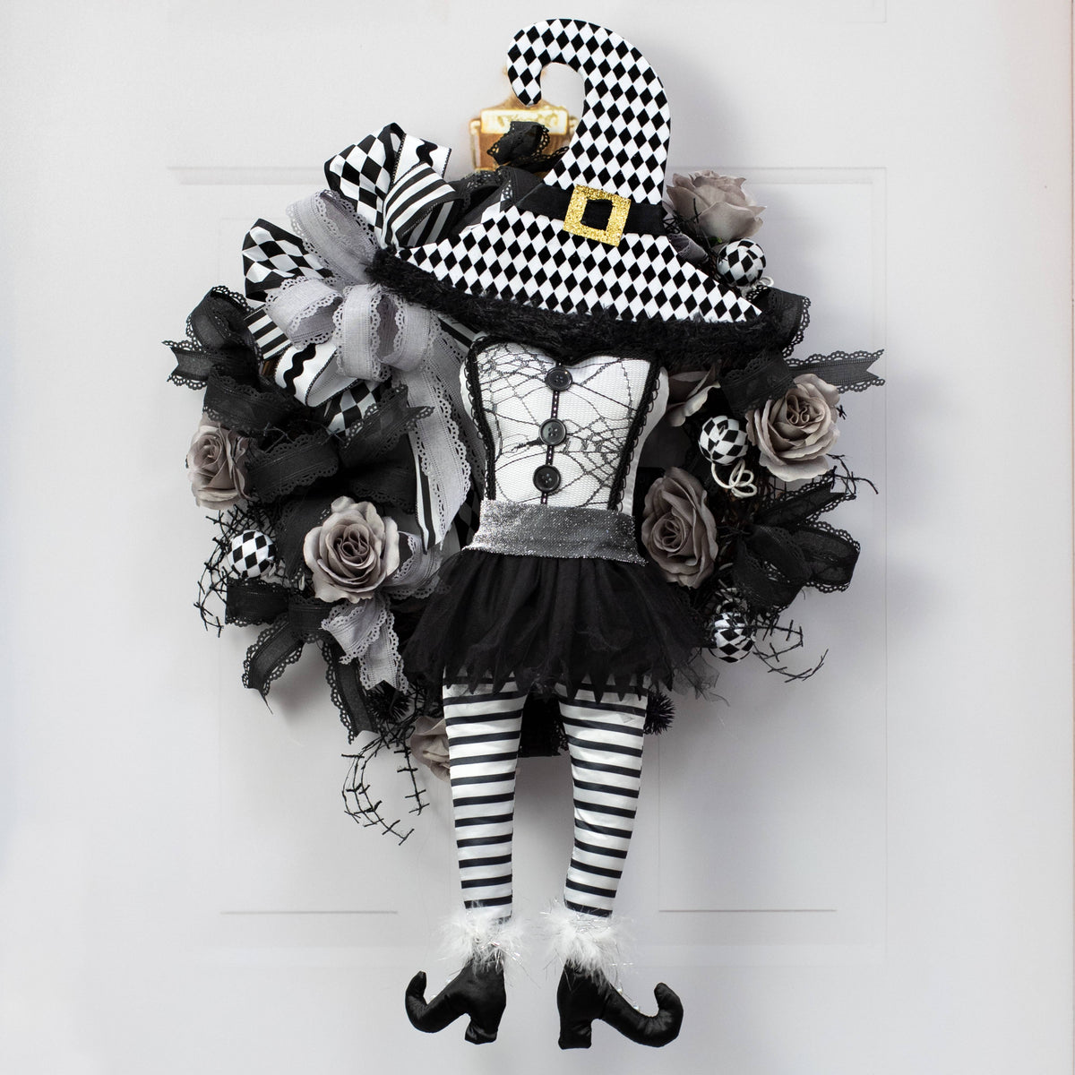 22" Mrs. Frankenstein Body: Black & White Lifestyle Photo
