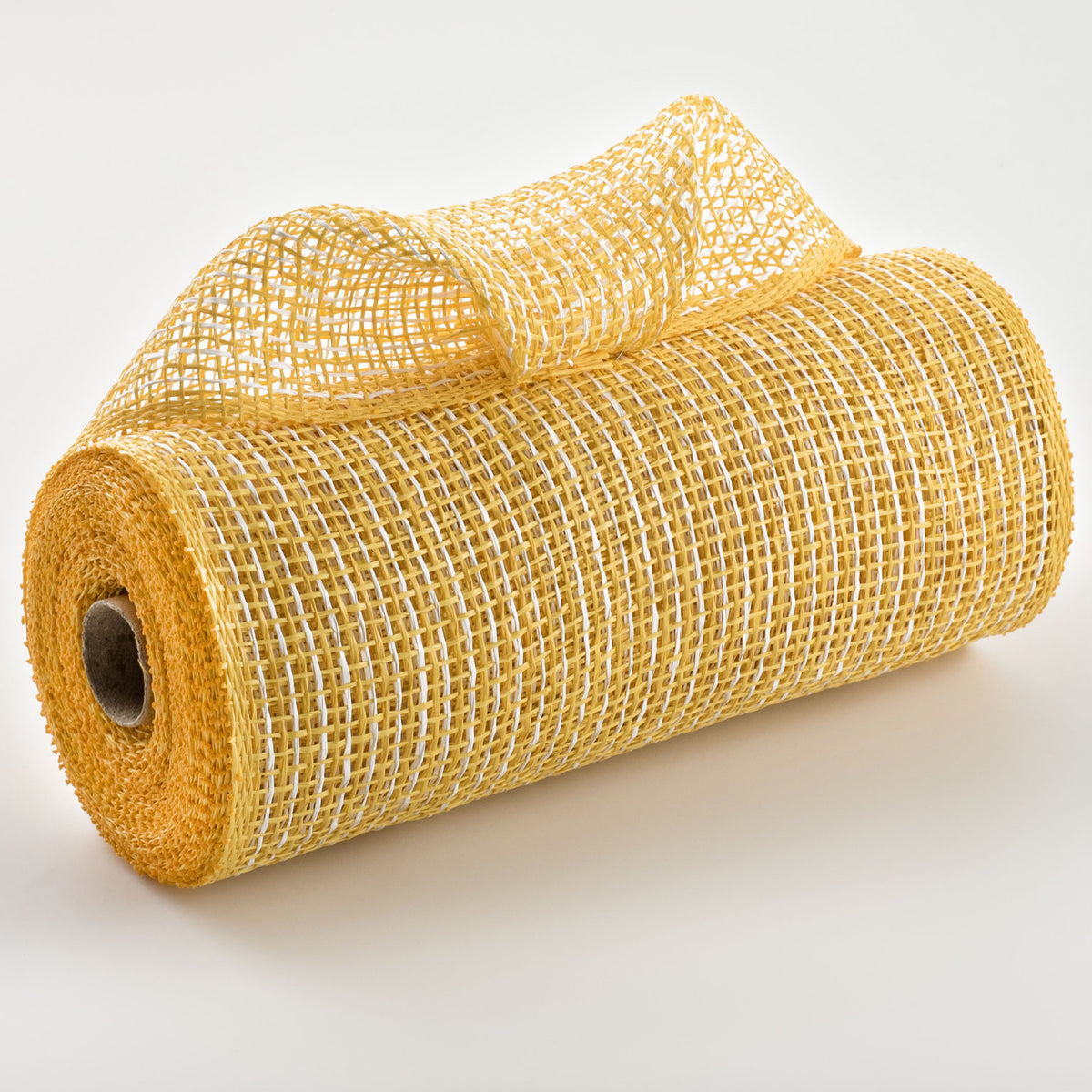 10" Multi Poly Burlap Check Mesh: Yellow & White Item Number: RP8159M2