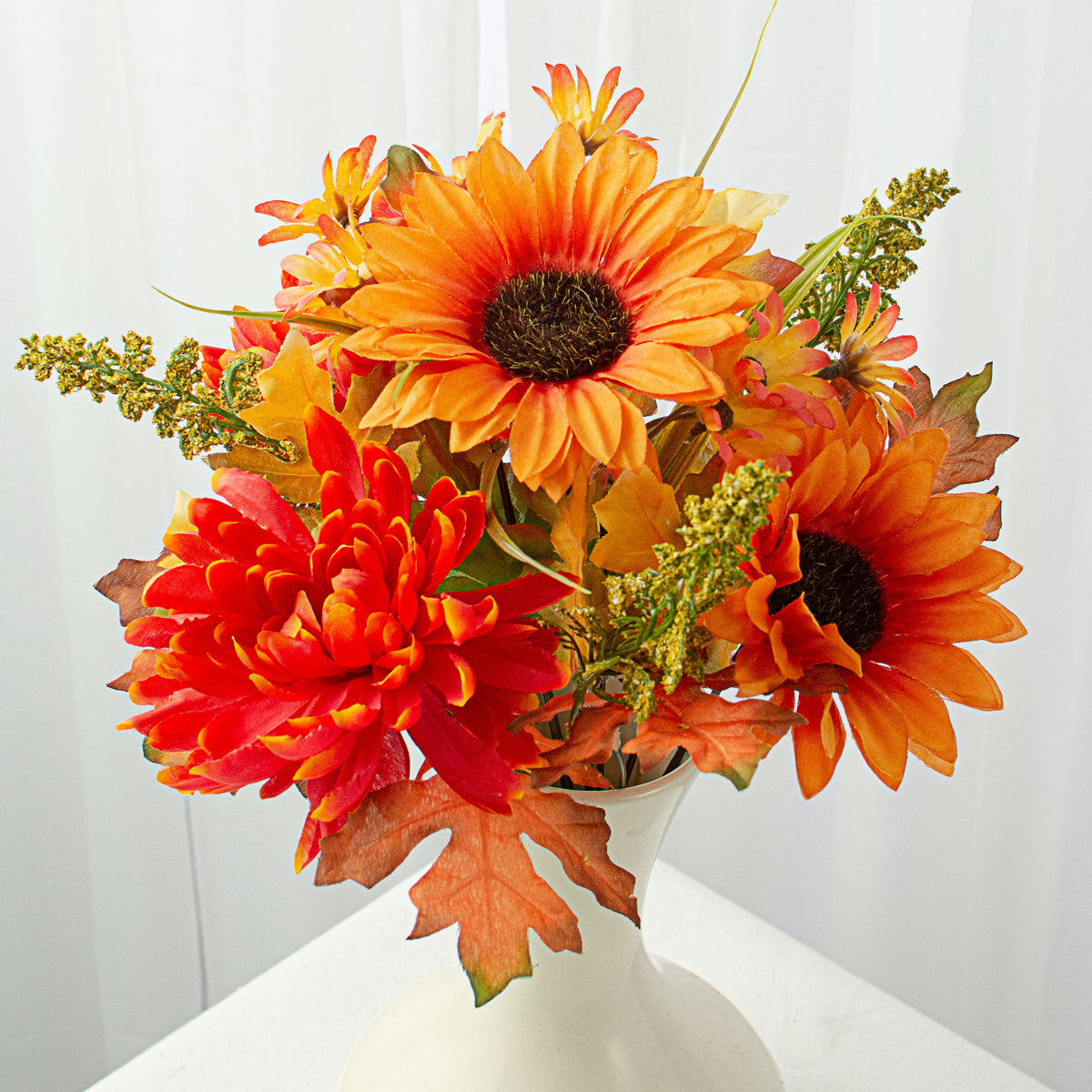13" Mum Sunflower Bush: Orange Item Number: 56690OR