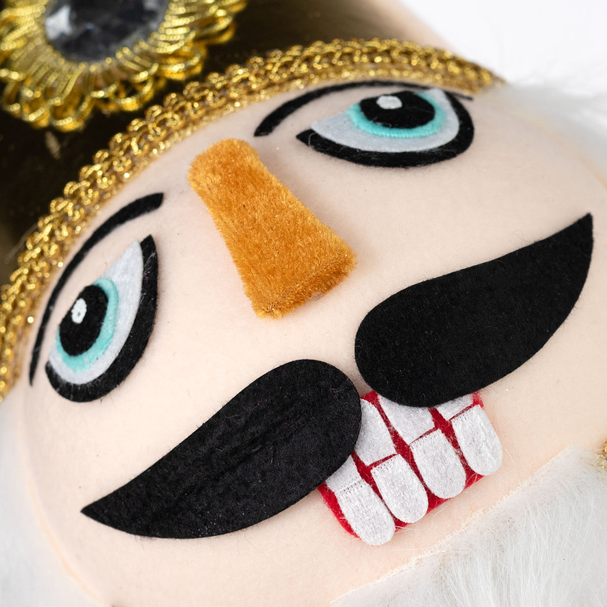 10" Nutcracker King Head Ornament detail photo 3