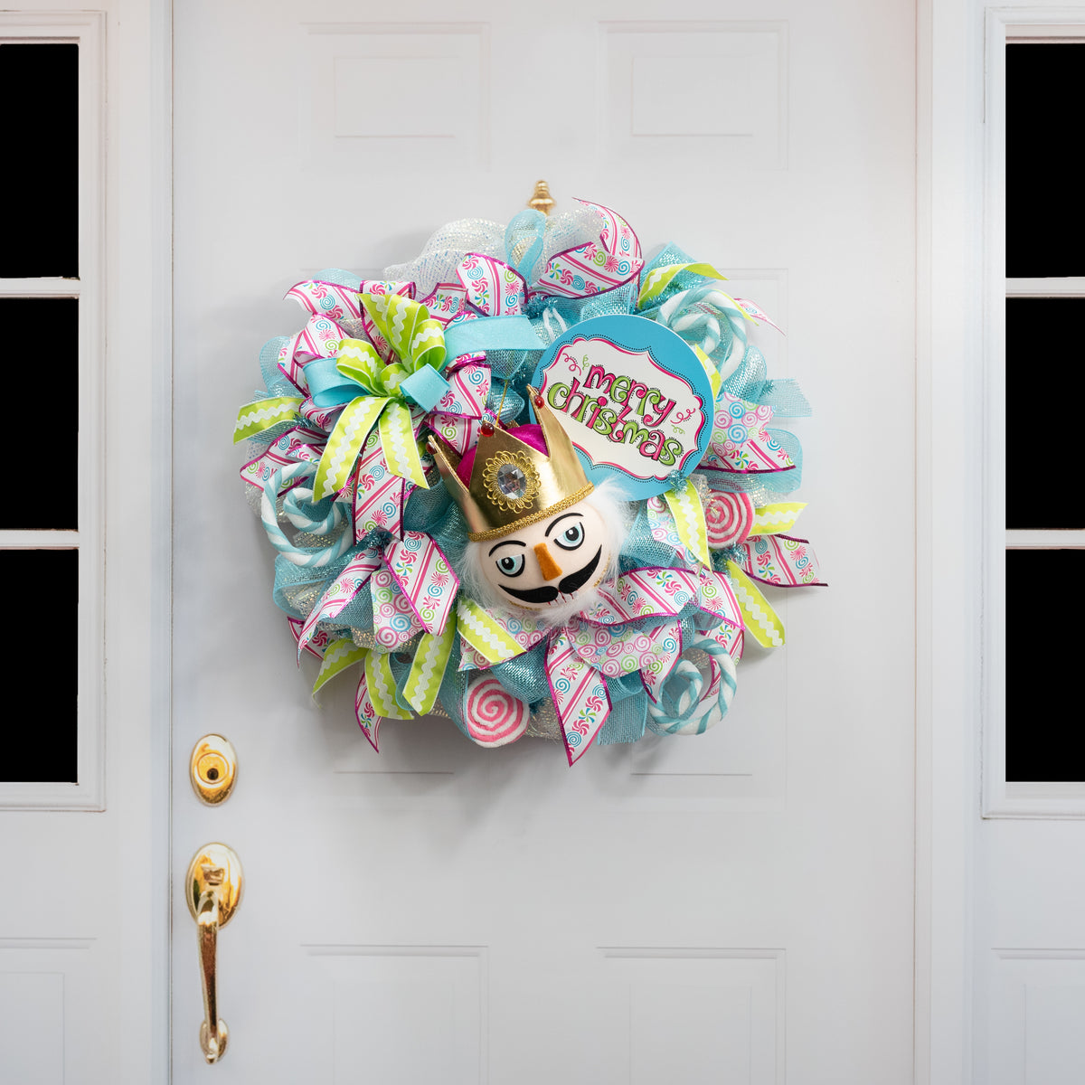 10" Nutcracker King Head Ornament detail photo 4