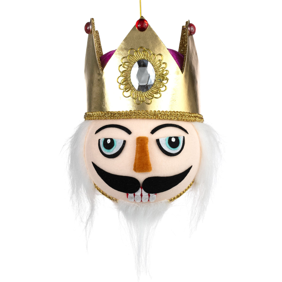 10" Nutcracker King Head Ornament Item Number: 85990BT