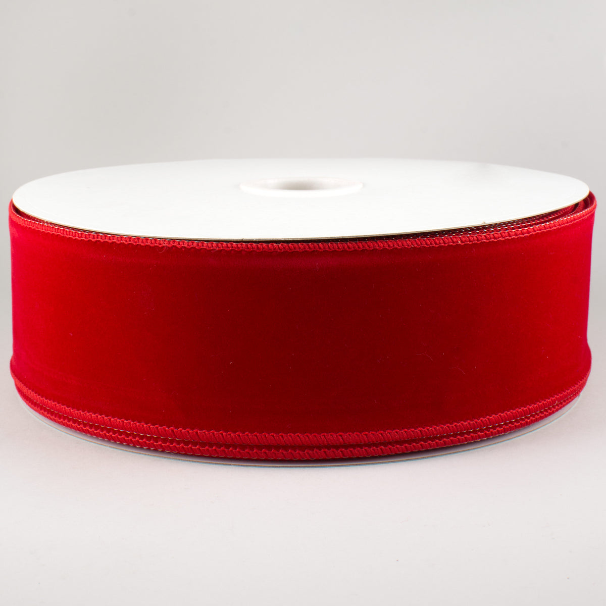 2.5" Outdoor Velvet Ribbon: Red (50 Yards)