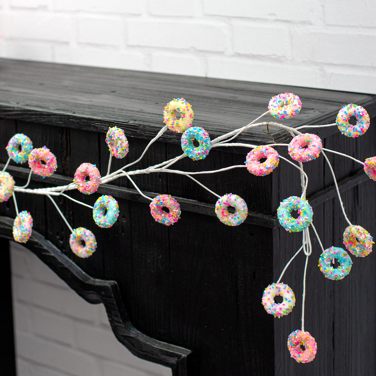 5' Pastel Rainbow Donut Garland Lifestyle Photo