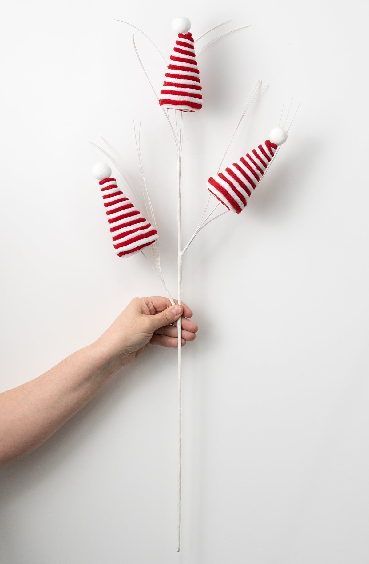 30" Peppermint Candy Cane Cone Tree Spray detail photo 3