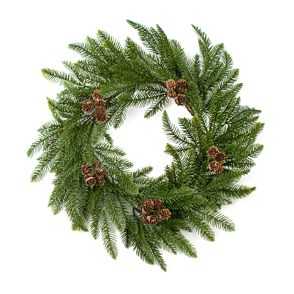 22" Pine & Pinecone Wreath Item Number: 85459WR22