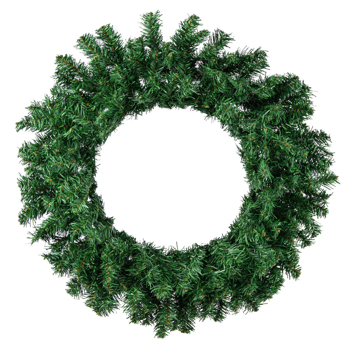 24" Pine PVC Wreath: Two-Tone Green (180 Tips) Item Number: XX962209