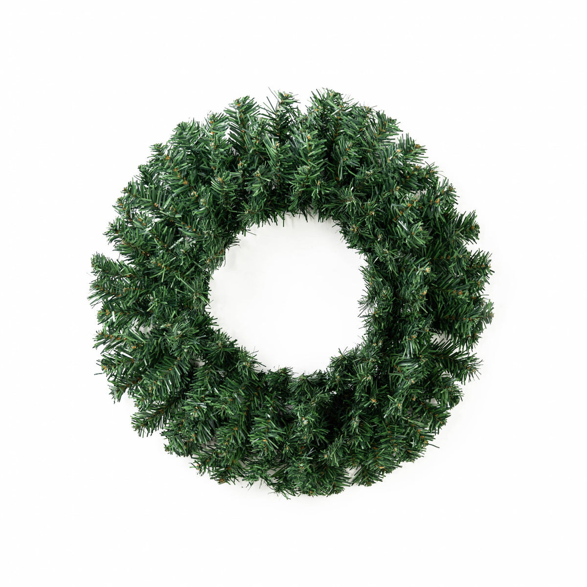 20" Pine PVC Wreath: Two-Tone Green Item Number: XX962009