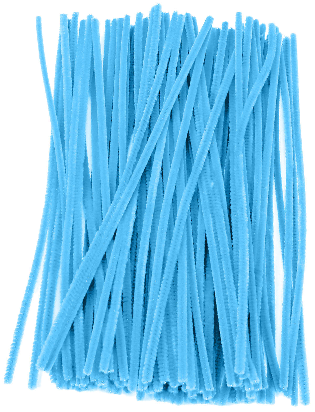 12" Pipe Cleaner Stems: 6mm Chenille Light Blue (100) Lifestyle Photo