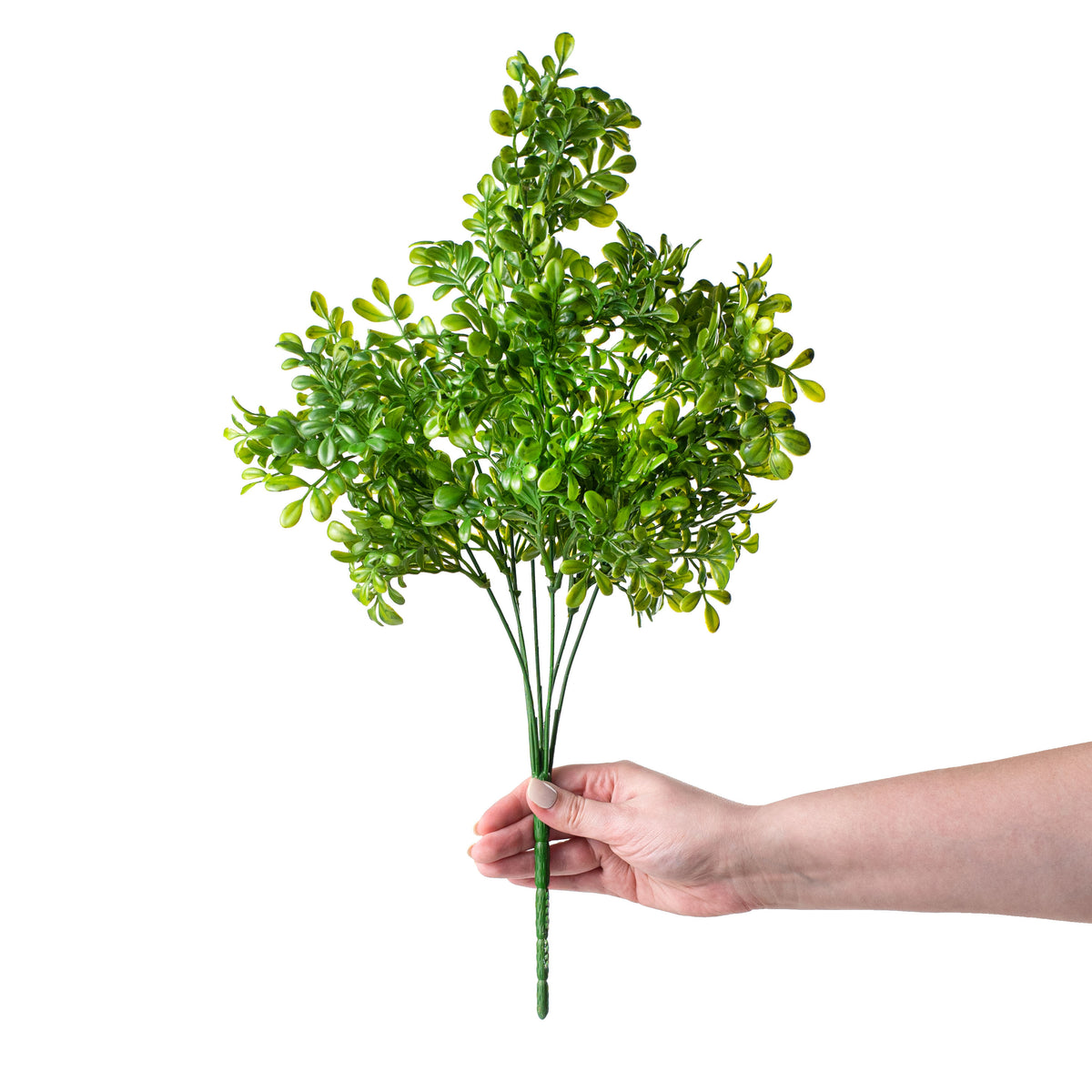 19" Plastic Boxwood Bush detail photo 3