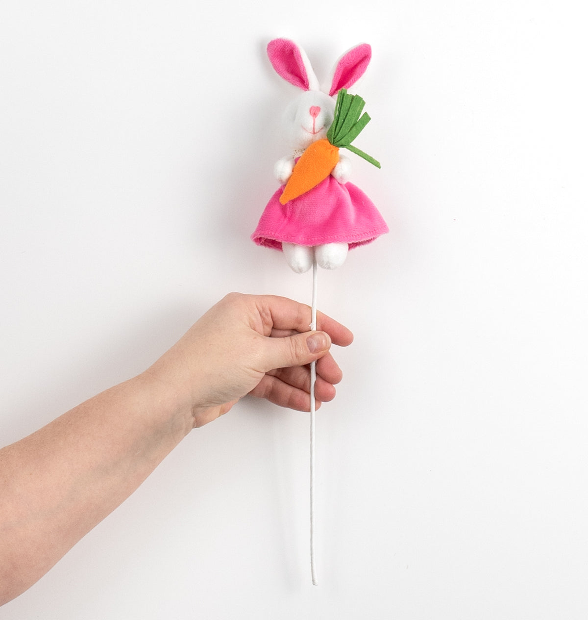 16" Plush Bunny Pick: Pink detail photo 3