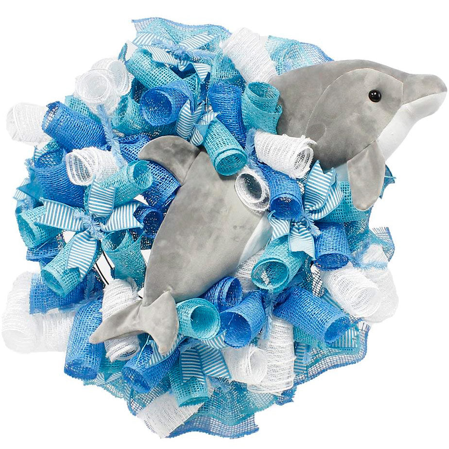 Plush Dolphin Wreath Accent Lifestyle Photo