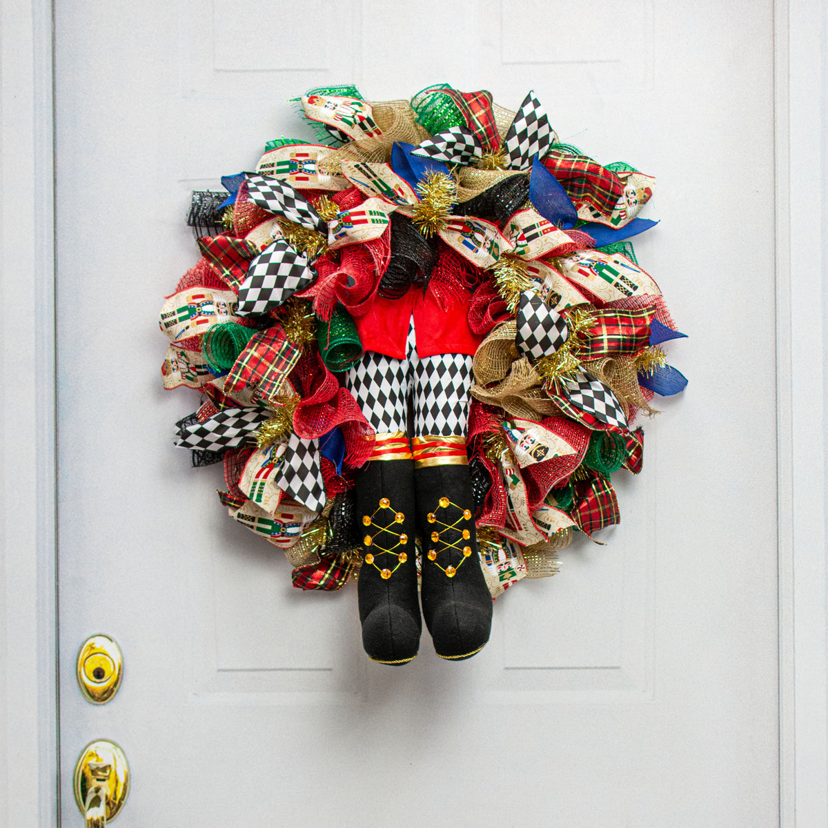 18" Plush Nutcracker Legs: Harlequin Lifestyle Photo