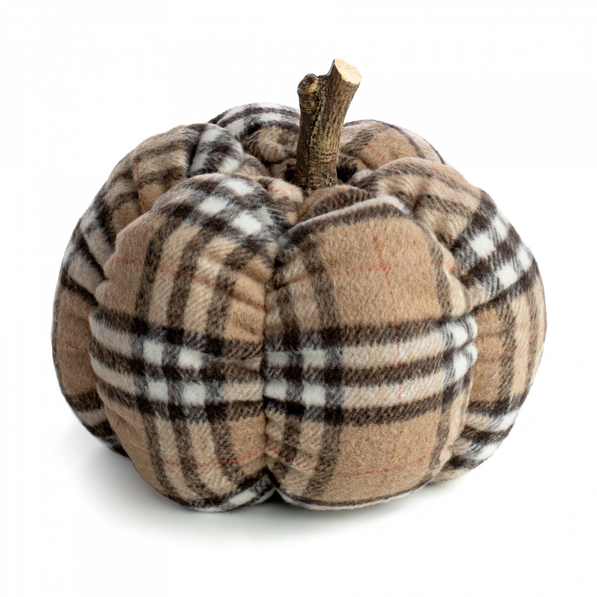7" Plush Pumpkin: Luxury Plaid Item Number: VZP614-TN