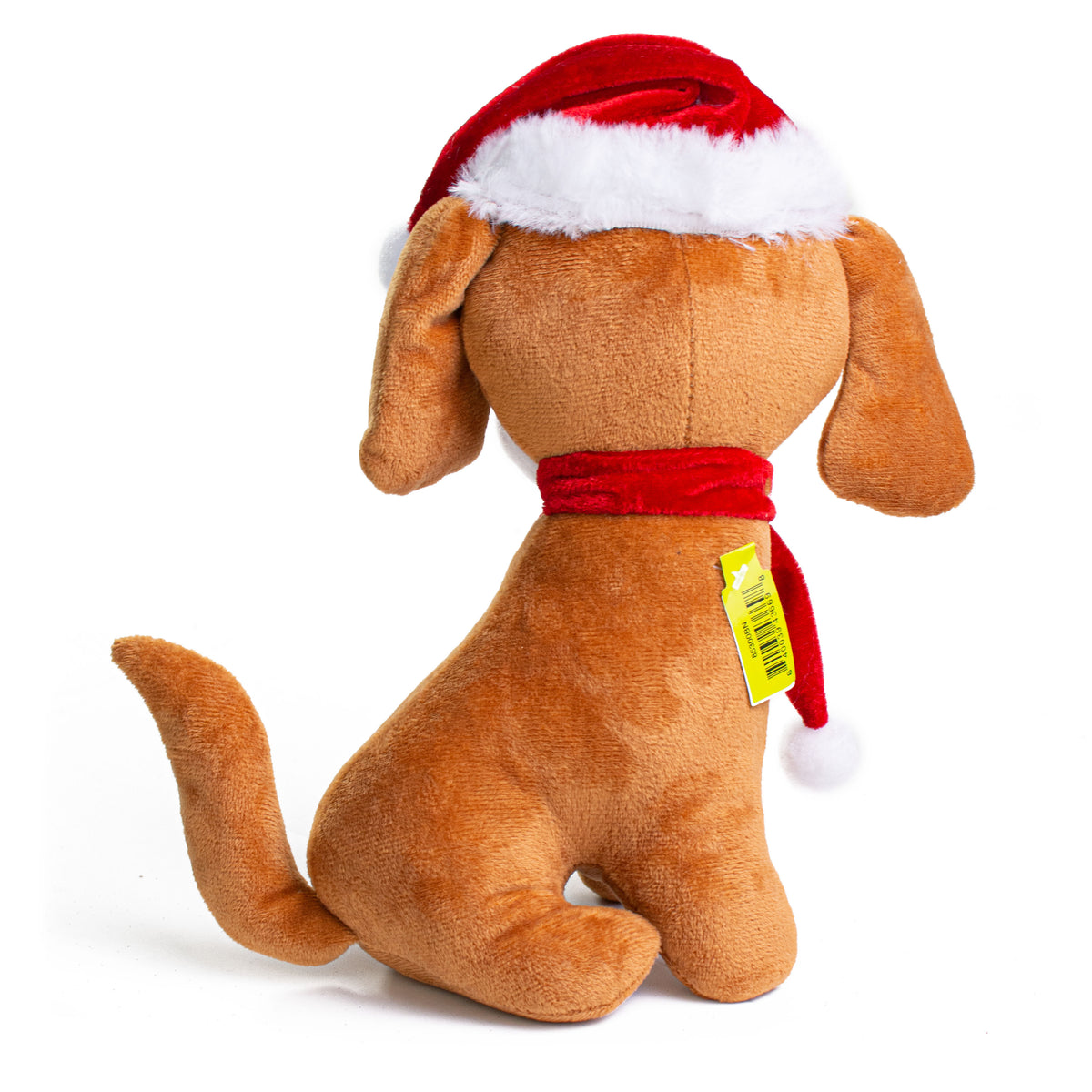 11" Plush Santa Dog detail photo 3