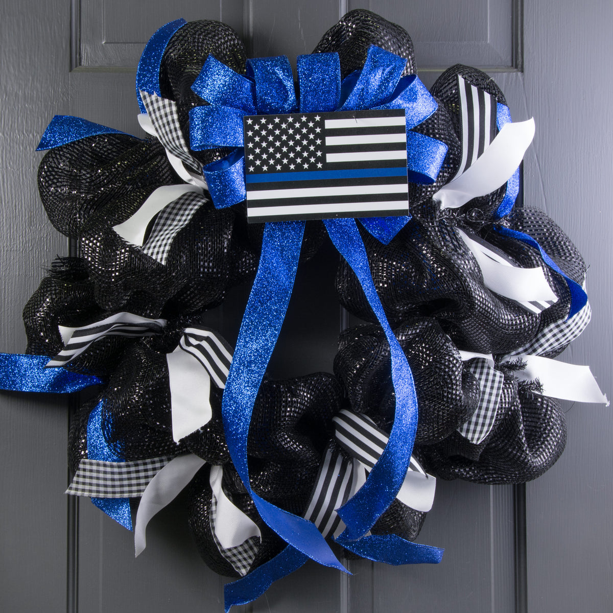 Police Support Flag Magnet (4" x 6.5") Lifestyle Photo