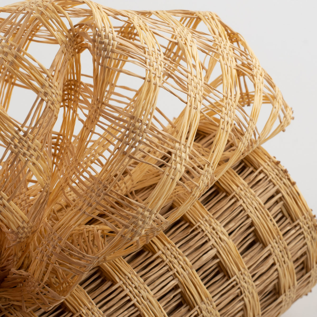 10" Poly Burlap Check Mesh: Buff & Beige Lifestyle Photo