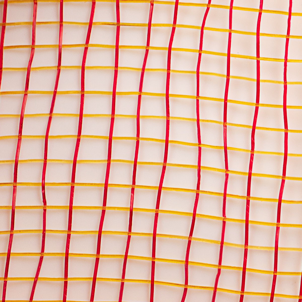 10" Poly Deco Mesh: 2-Tone Red/Gold detail photo 3