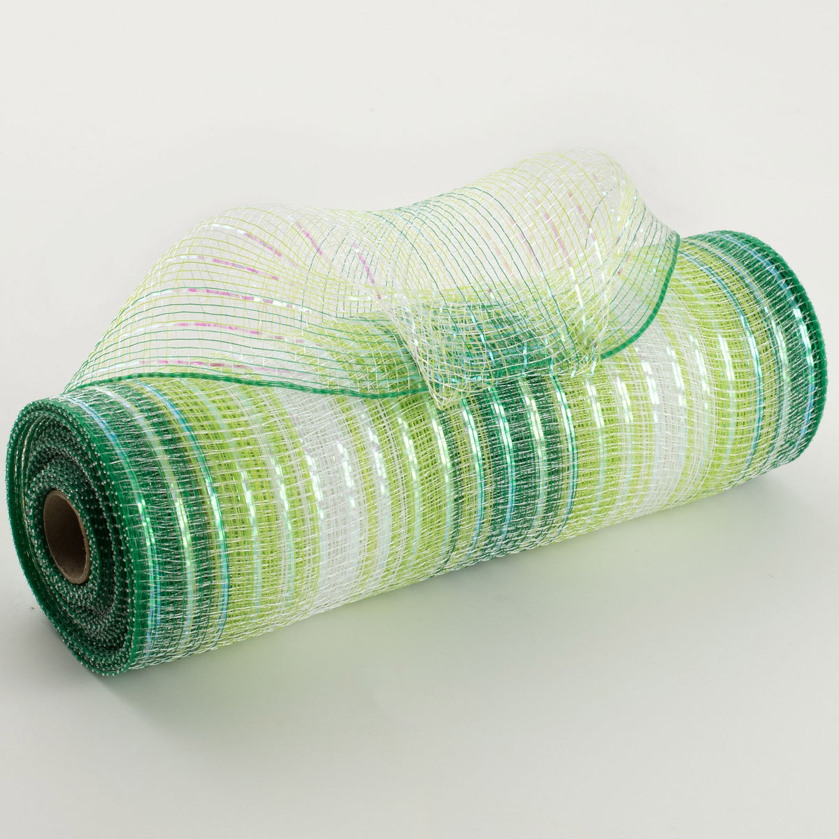 10" Poly Deco Mesh: Green Iridescent Ombré Item Number: XB99810-29