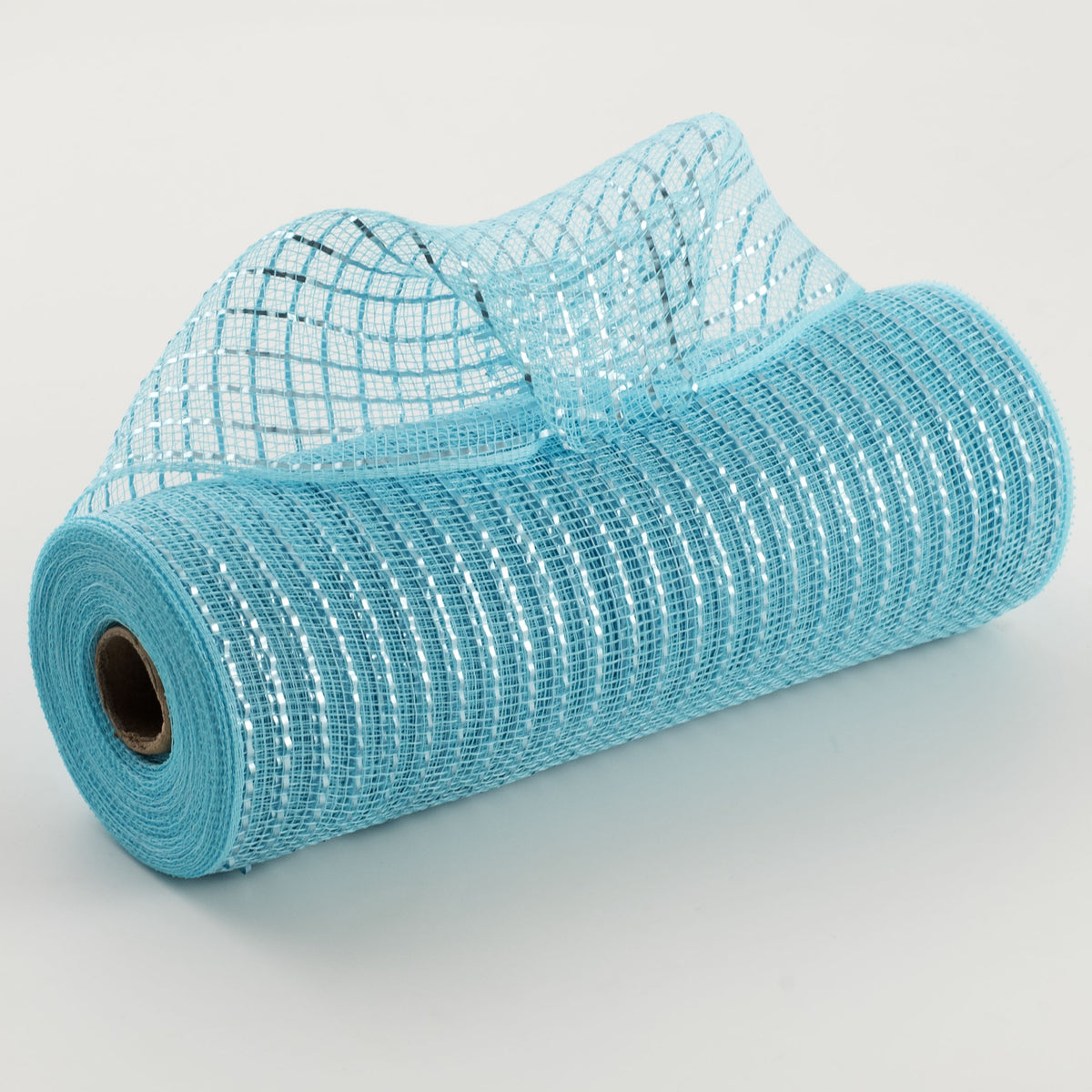 10" Poly Deco Mesh: Matte Light Blue Wide Foil Item Number: RY850014