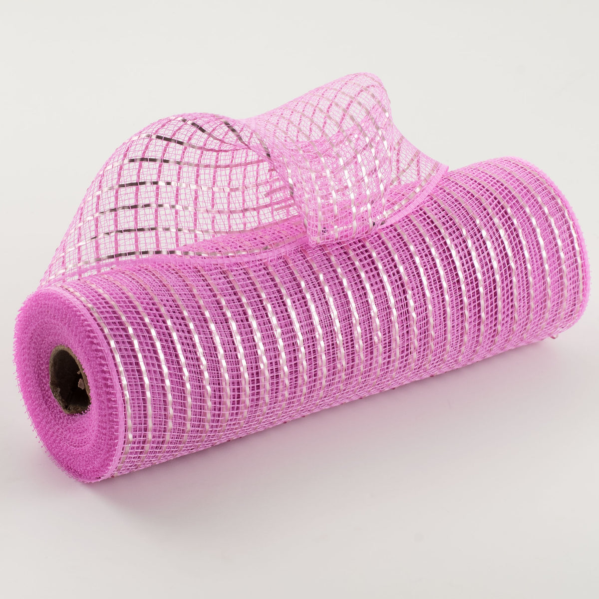 10" Poly Deco Mesh: Matte Pink Wide Foil Item Number: RY850022