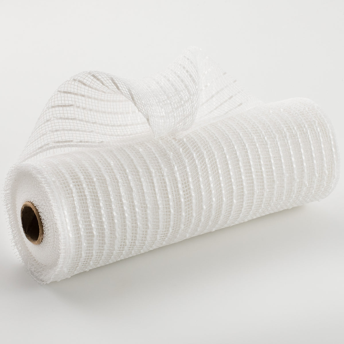 10" Poly Deco Mesh: Matte White Wide Foil Item Number: RY850027