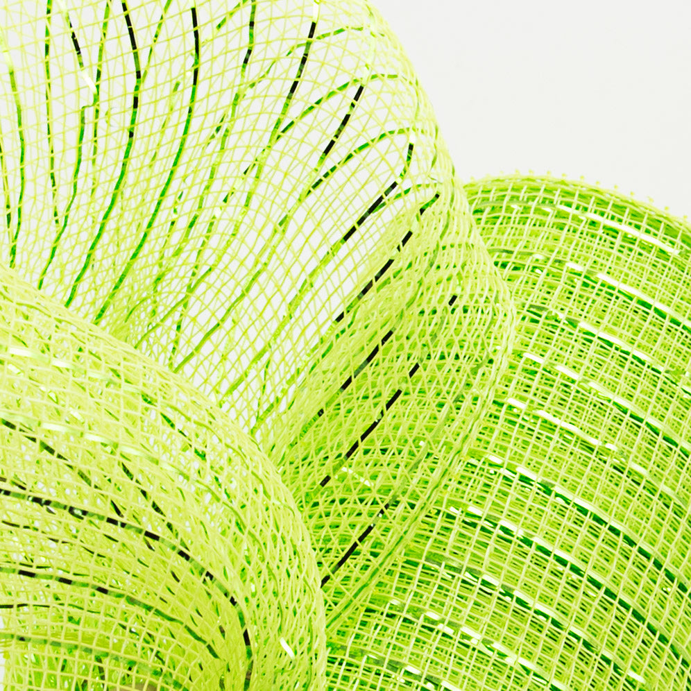 10" Poly Deco Mesh: Metallic Apple/Lime Lifestyle Photo