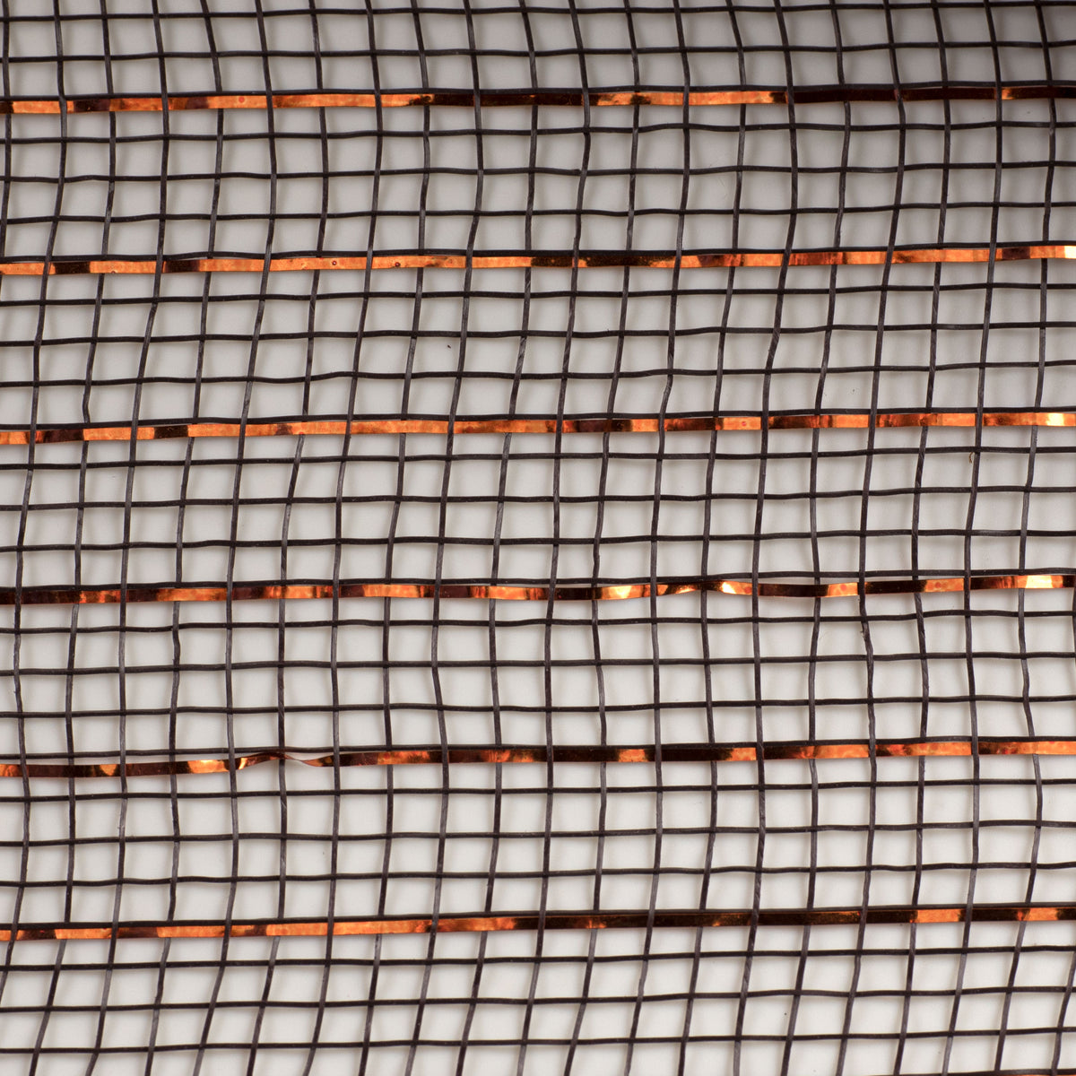 21" Poly Deco Mesh: Metallic Chocolate detail photo 3