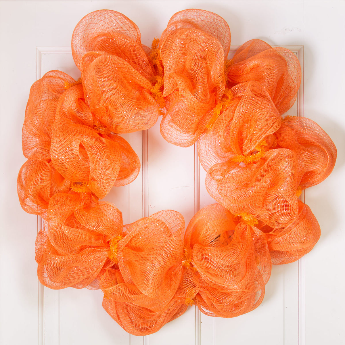 21" Poly Deco Mesh: Metallic Orange detail photo 4