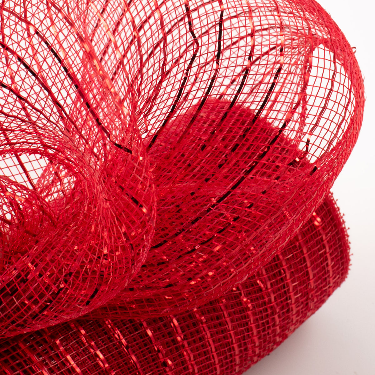 10" Poly Deco Mesh: Metallic Red Lifestyle Photo